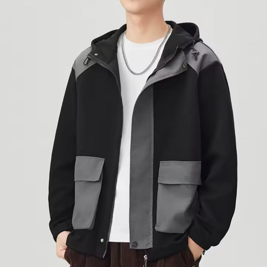 Hoodie para hombre con cremallera