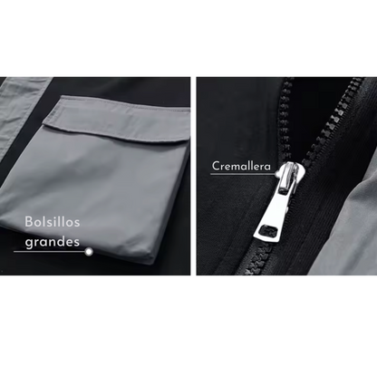 Hoodie para hombre con cremallera
